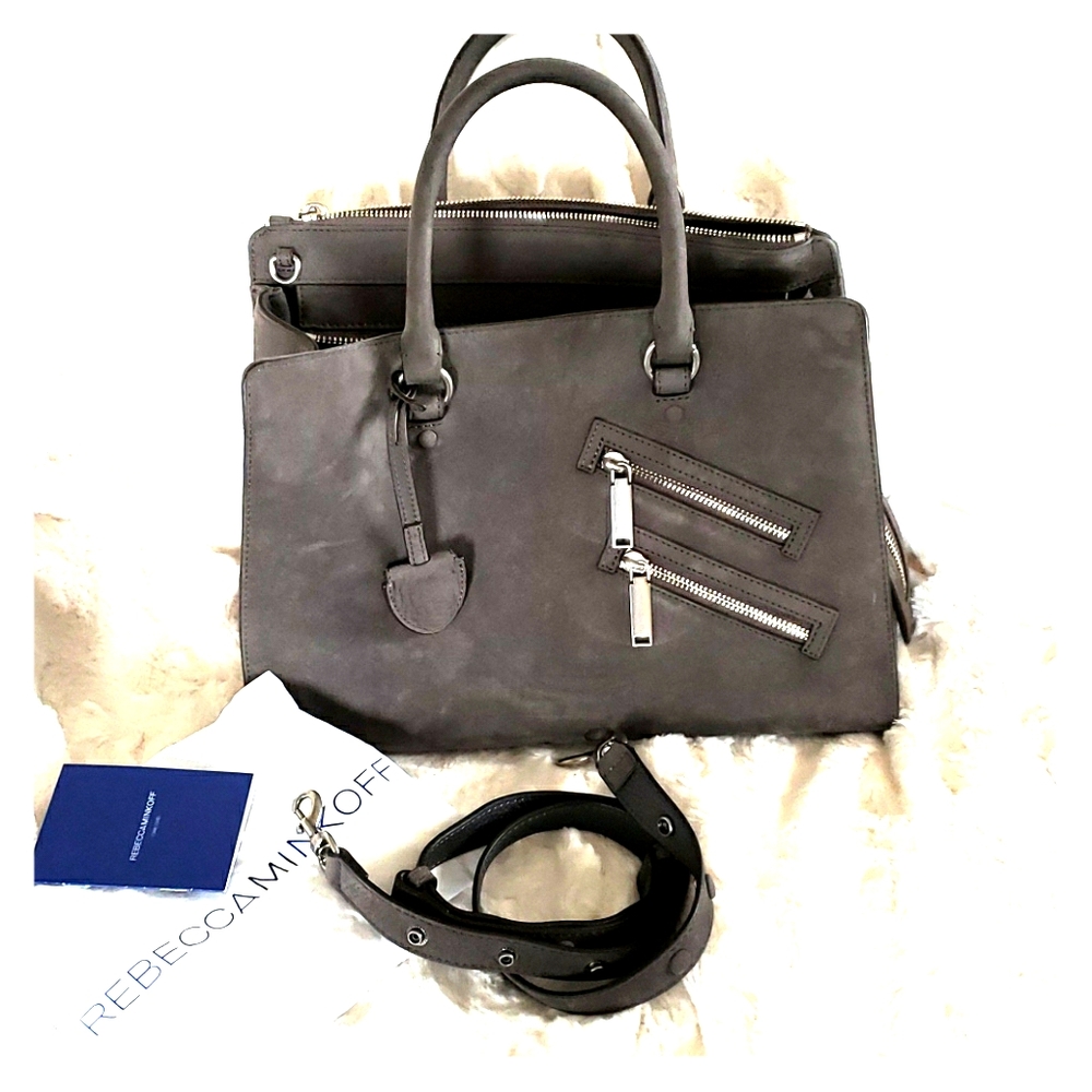 Rebecca Minkoff Grey Suede Handbag